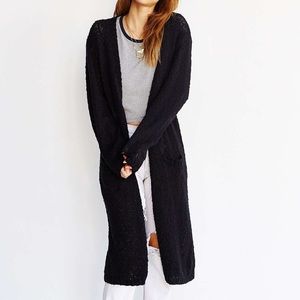 Cheap Monday Urban Outfitters Black Long Cardigan
